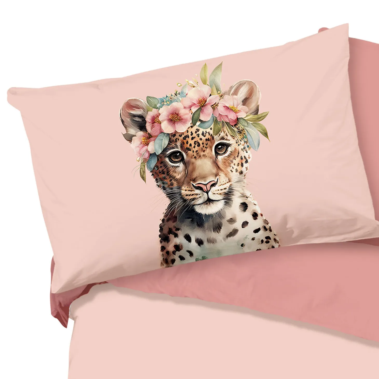 Bettwäsche mit Leopardenbaby