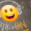 Bettwäsche mit musikhörendem Smiley
