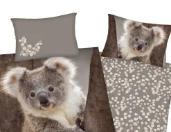 Bettwäsche mit süssem Koala auf Baumstamm