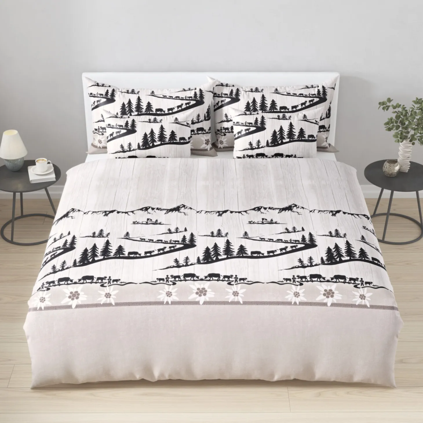 Bettwäsche mit traditionellem Design
