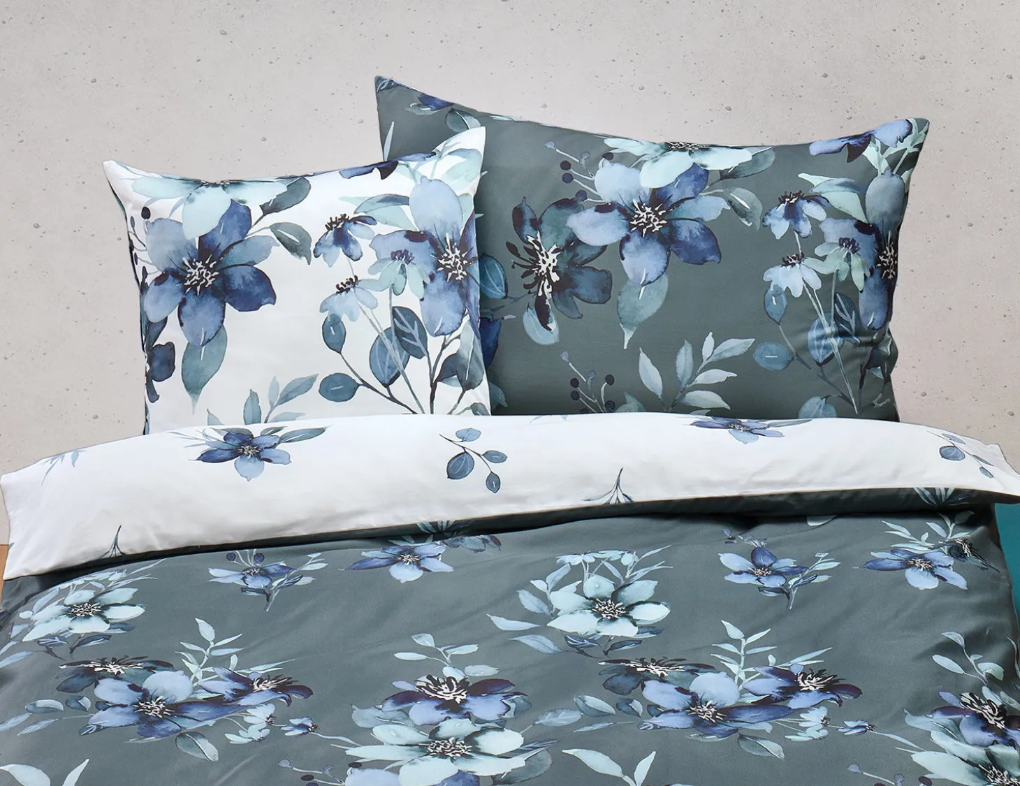 Bettwäsche mit trendigem Blumendessin