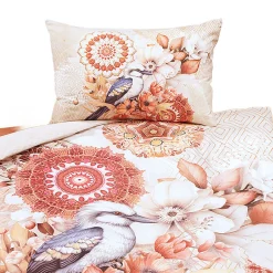 Bettwäsche mit Vogel & Blüten