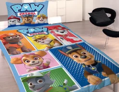 Bettwäsche Paw Patrol mit den Hundewelpen blau