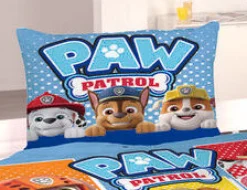Bettwäsche Paw Patrol mit den Hundewelpen blau