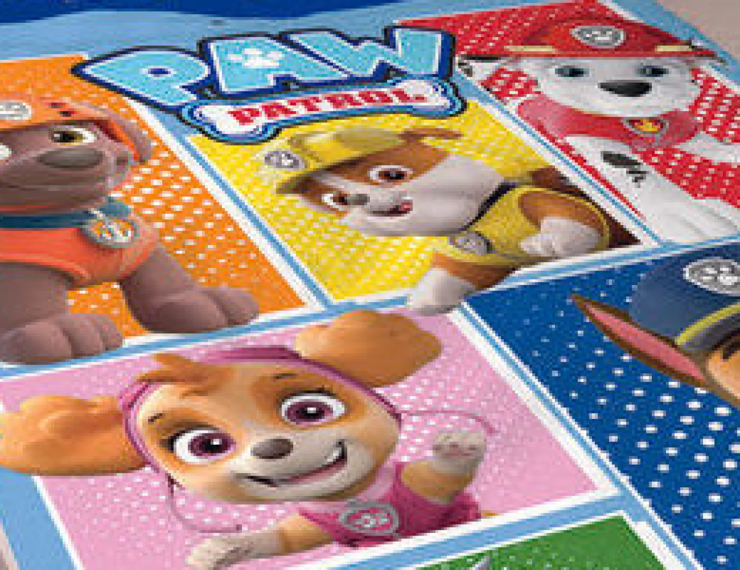 Bettwäsche Paw Patrol mit den Hundewelpen blau