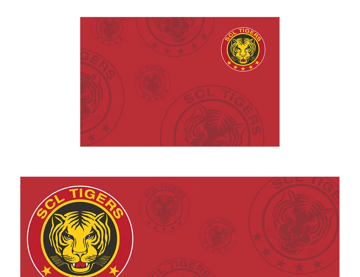 Bettwäsche SCL Tigers rot mit Logo