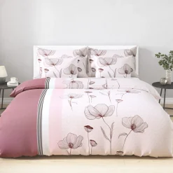 Bettwäsche zarte Mohnblüten