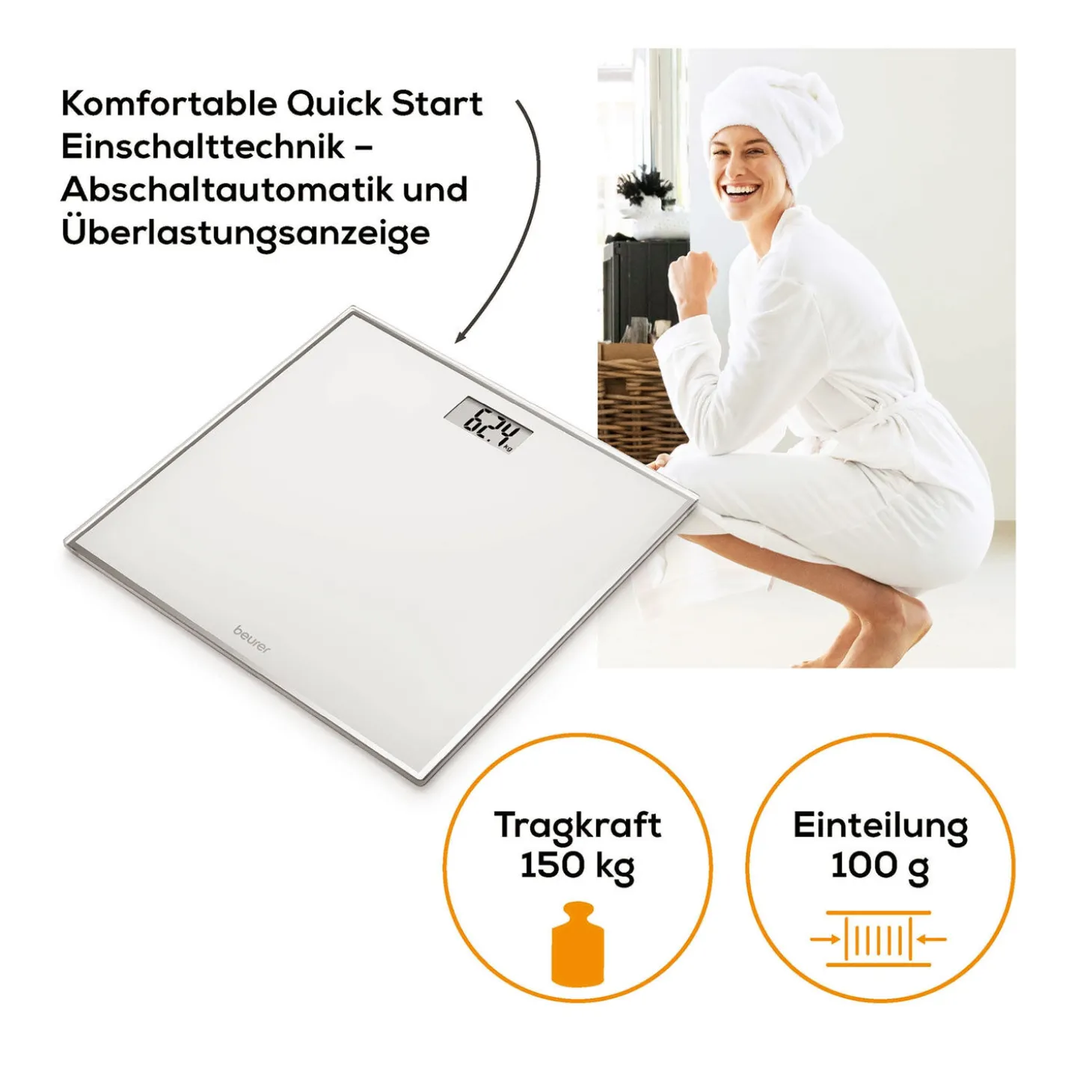 Beurer Digitale Personenwaage GS 120