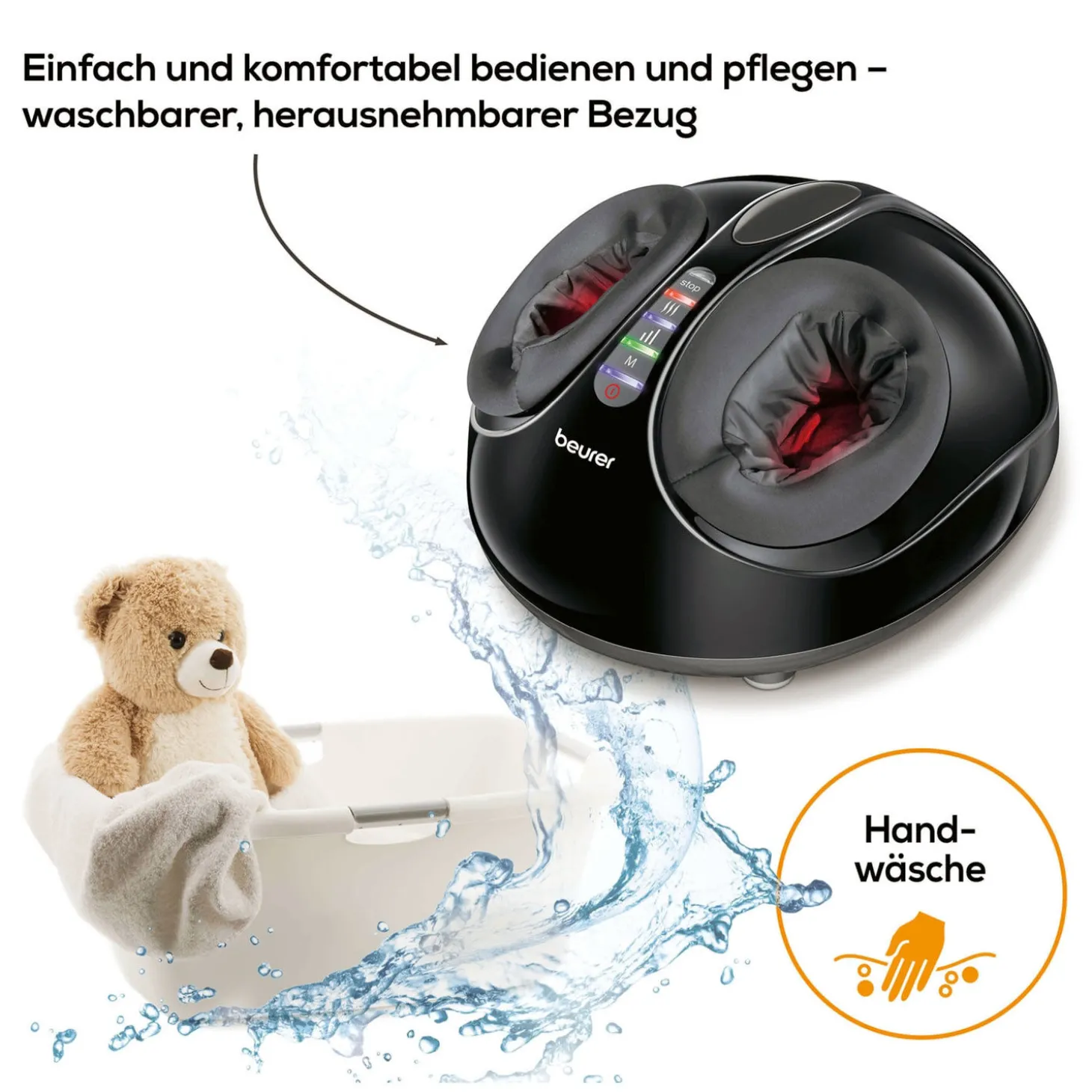 Beurer Fussmassage-Gerät mit zuschaltbarer Wärmefunktion