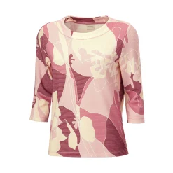 Beverly Shirt mit 3/4 Ärmeln und floralem Print