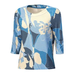 Beverly Shirt mit 3/4 Ärmeln und floralem Print