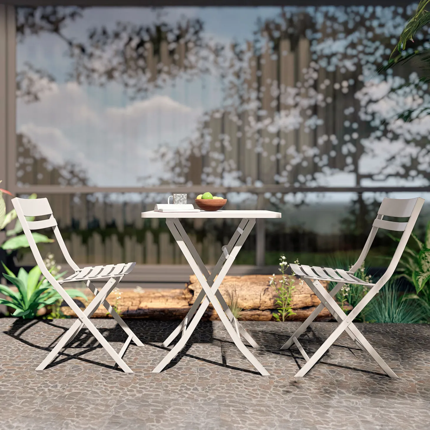 Bistro-Set faltbar