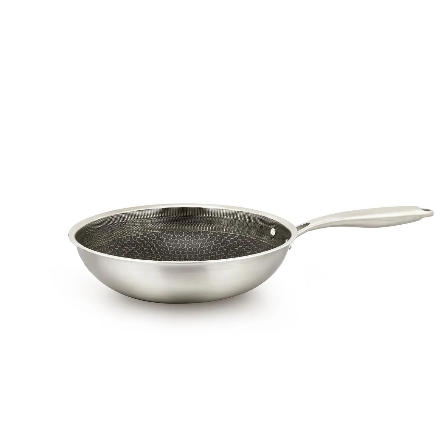 Bratmaxx Edelstahl–Wokpfanne, Ø 28 cm