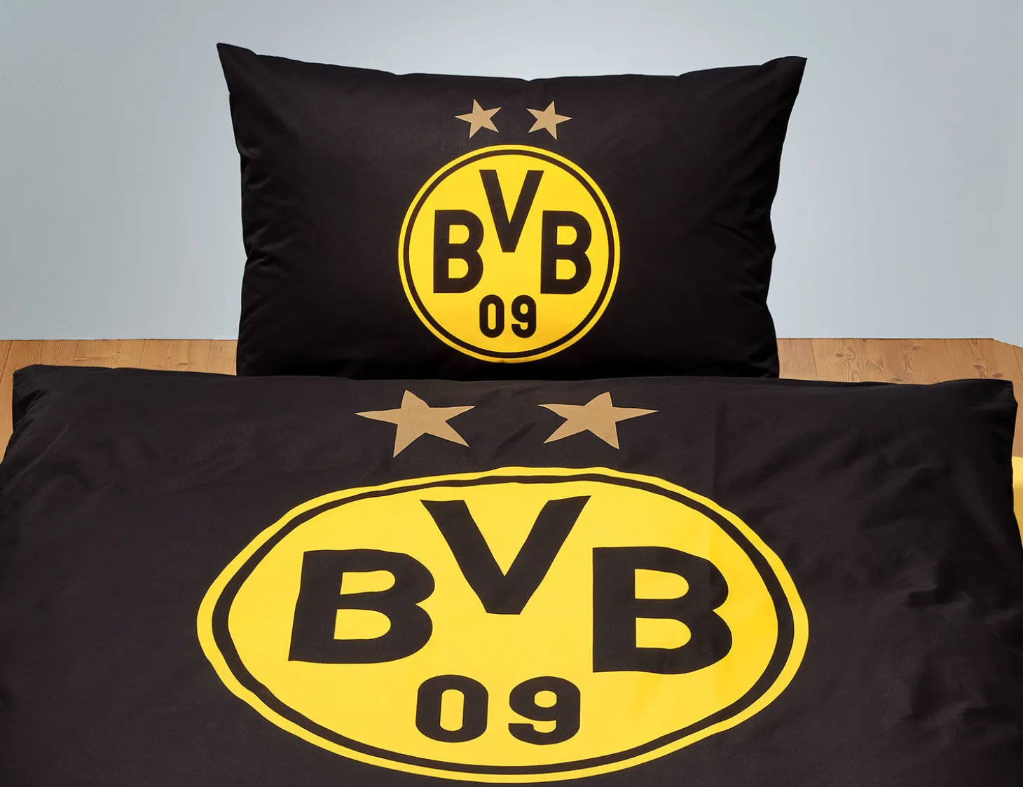 BVB Borussia Dortmund Bettwäsche mit Logo und Schriftzug