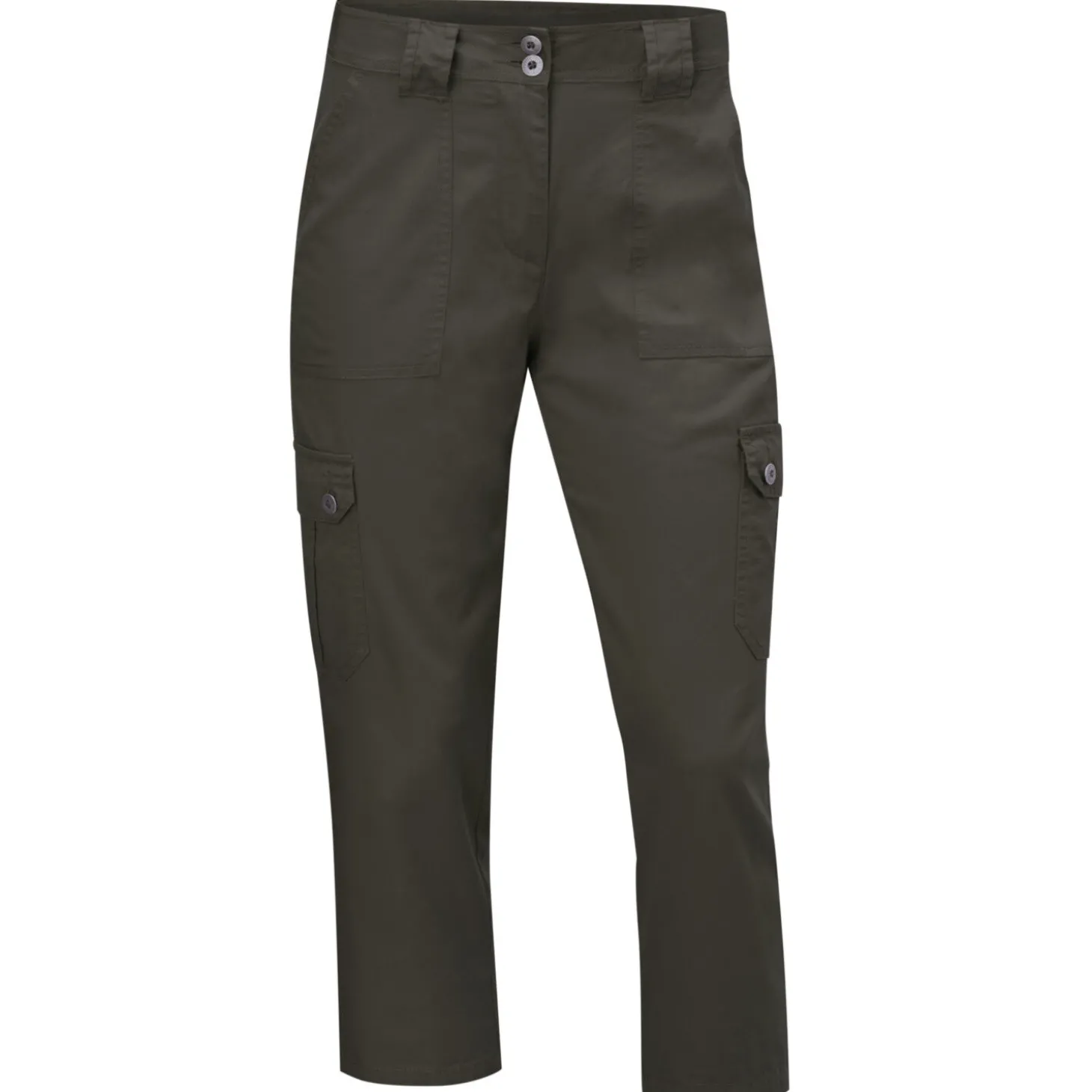 Damen 3/4 Cargohose mit Gurtschlaufen