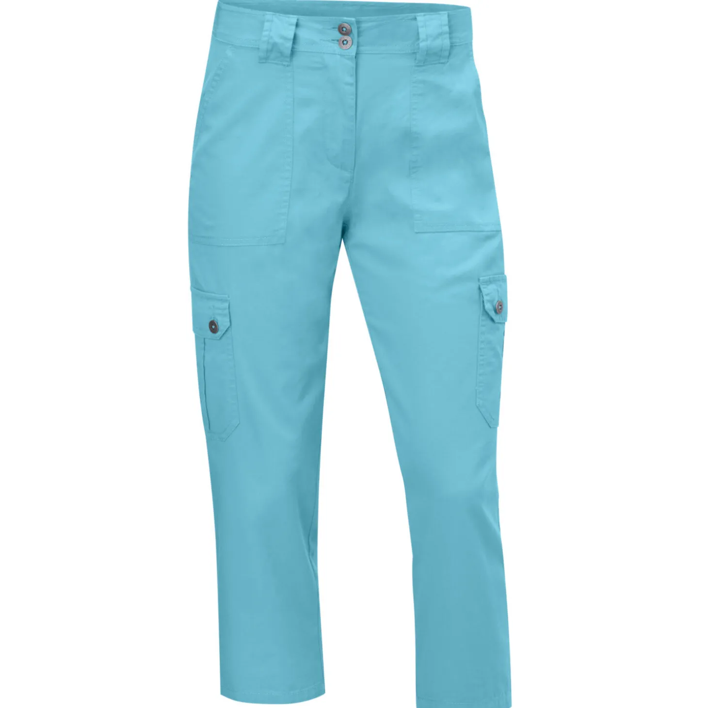 Damen 3/4 Cargohose mit Gurtschlaufen