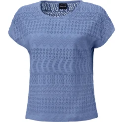 Damen Ajour T-Shirt mit Baumwollanteil