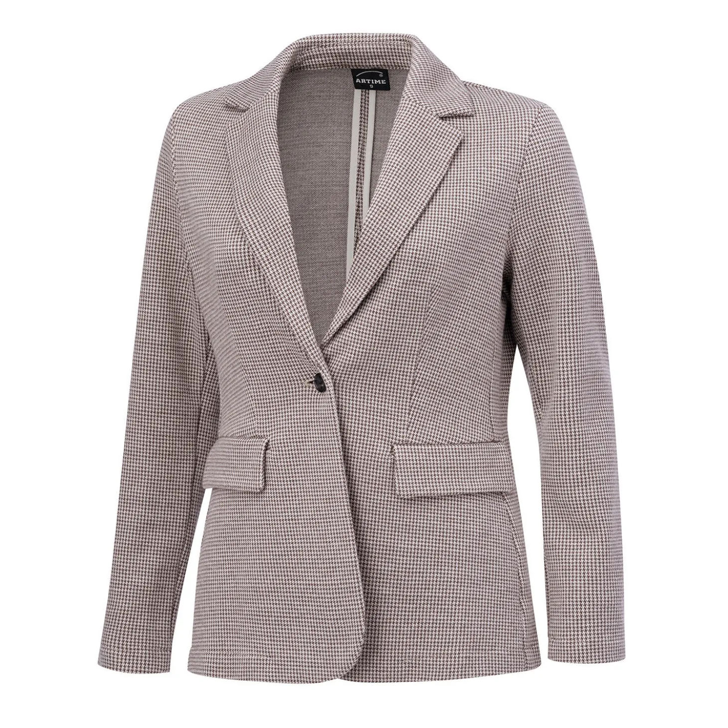 Damen Blazer mit Pepitamuster