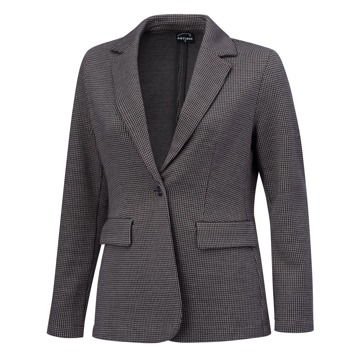 Damen Blazer mit Pepitamuster