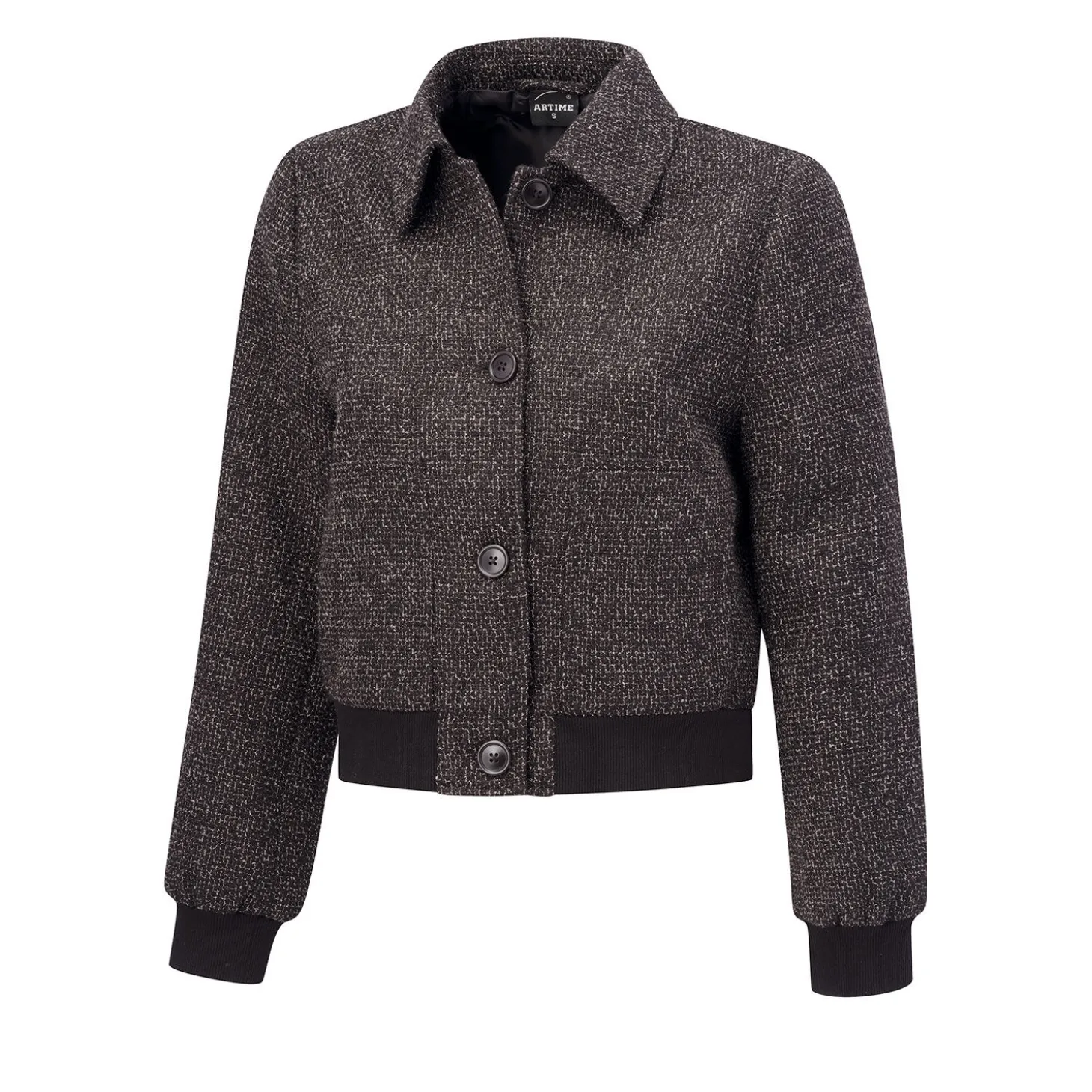 Damen Jacke von Artime in Tweed Optik