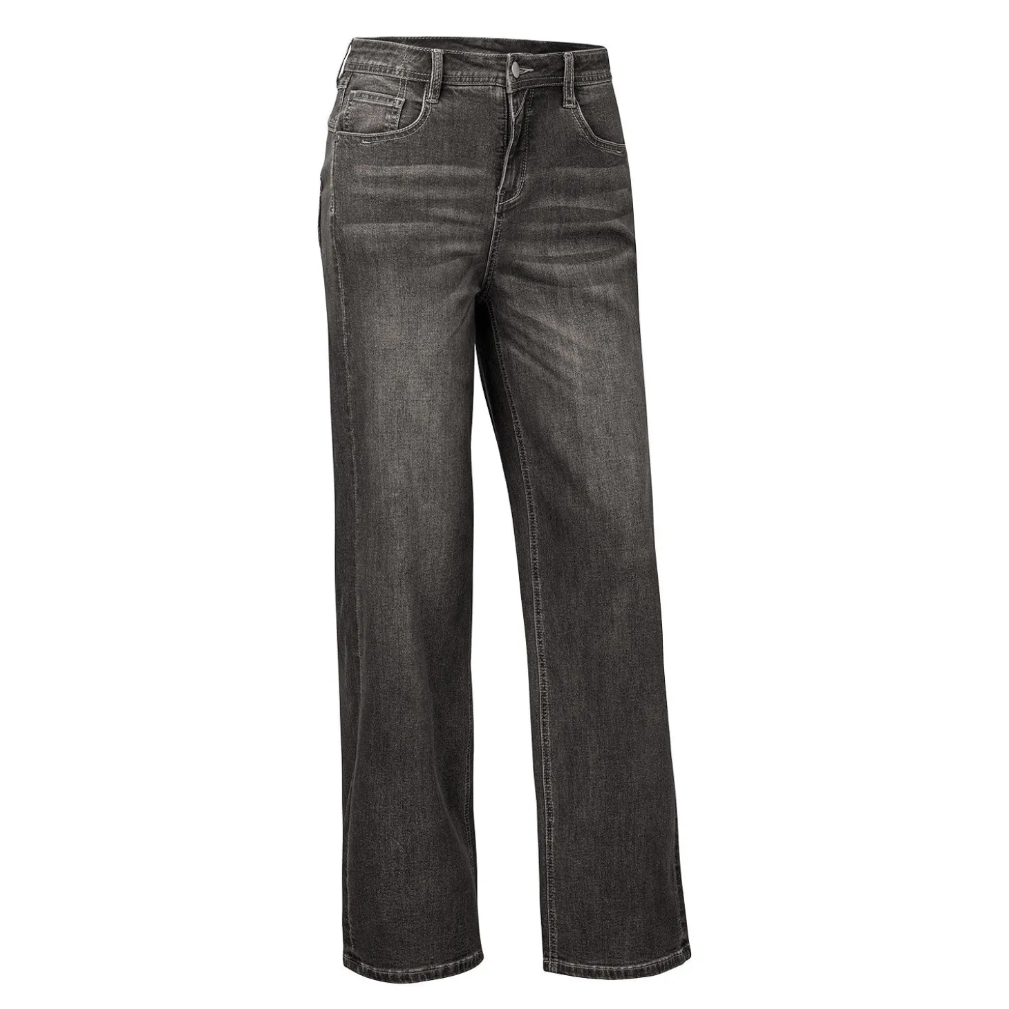 Damen 5-Pocket Jeans im Wide-Fit