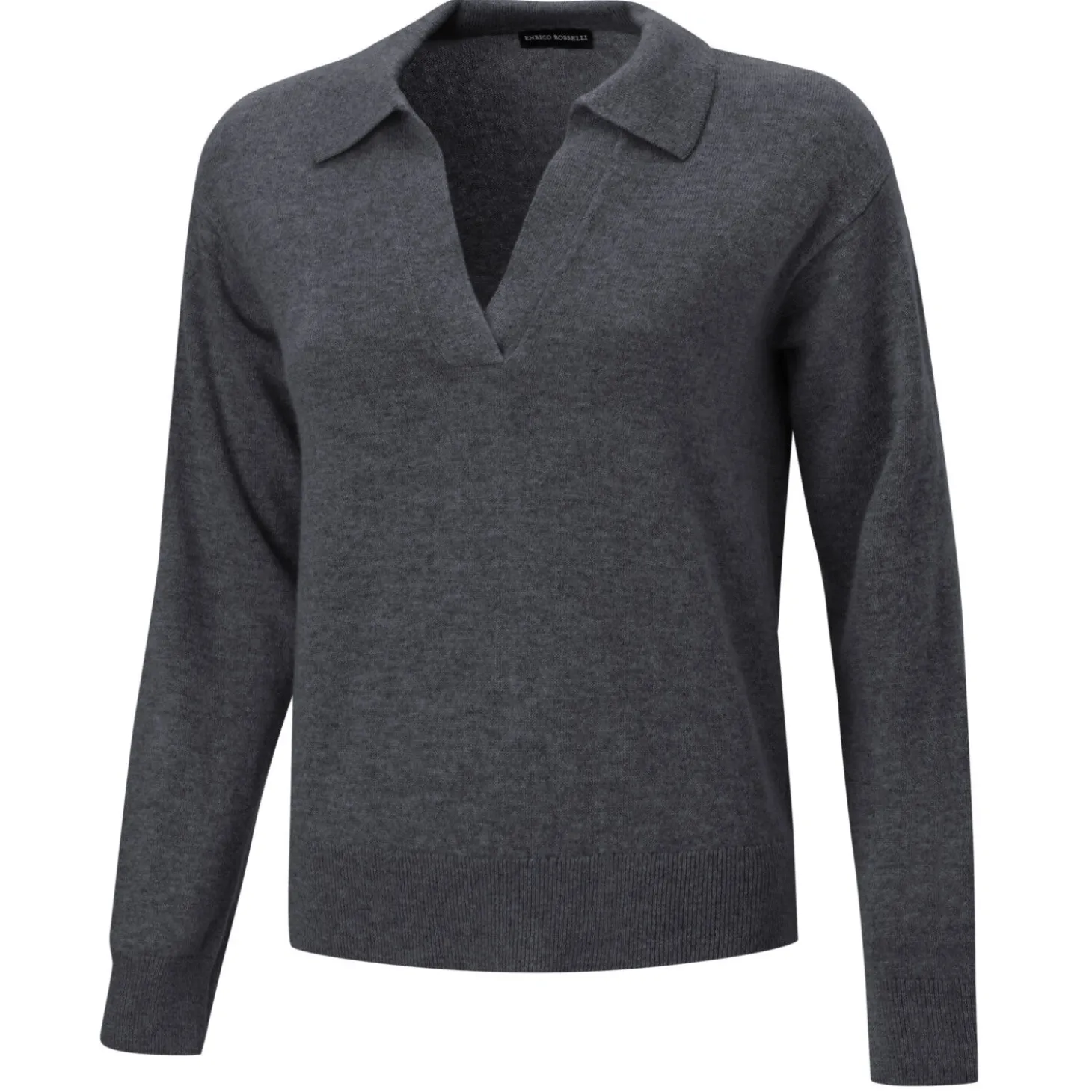 Damen Pullover mit Polokragen