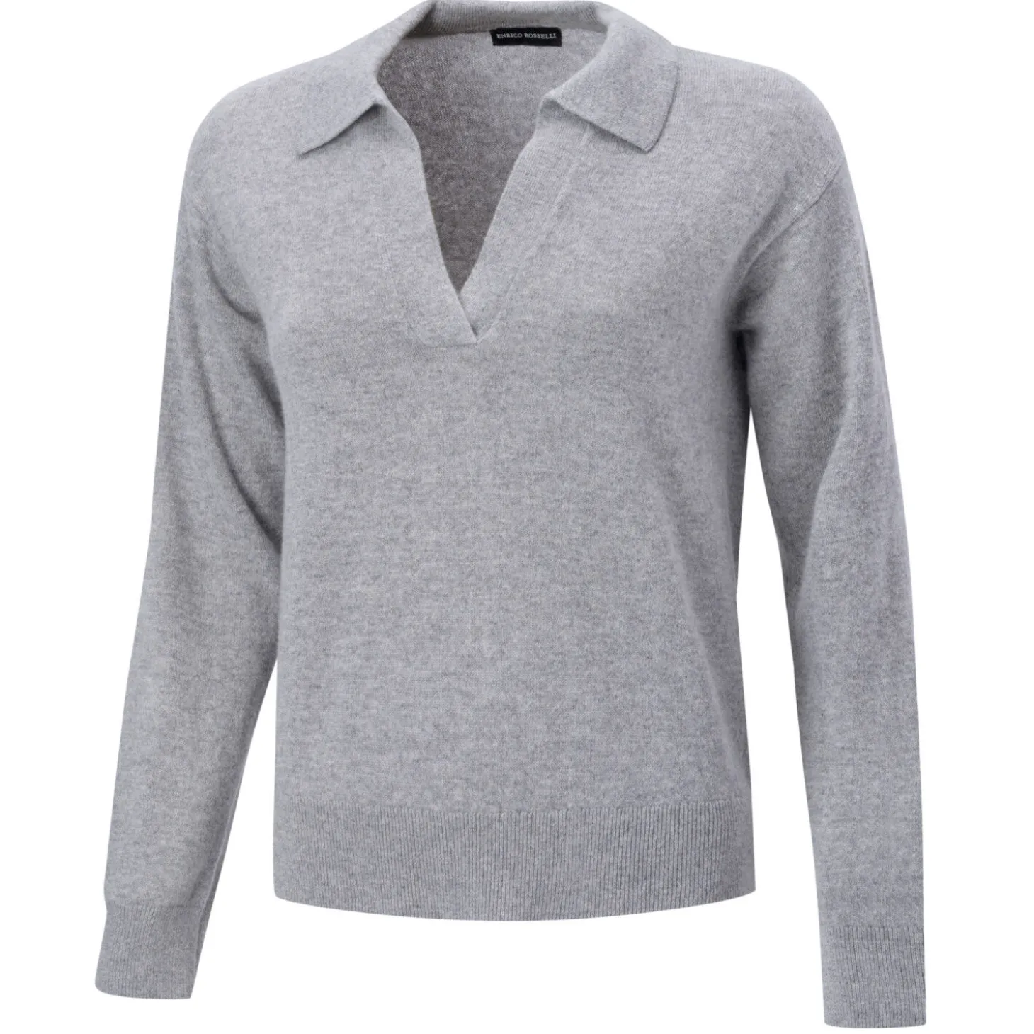 Damen Pullover mit Polokragen