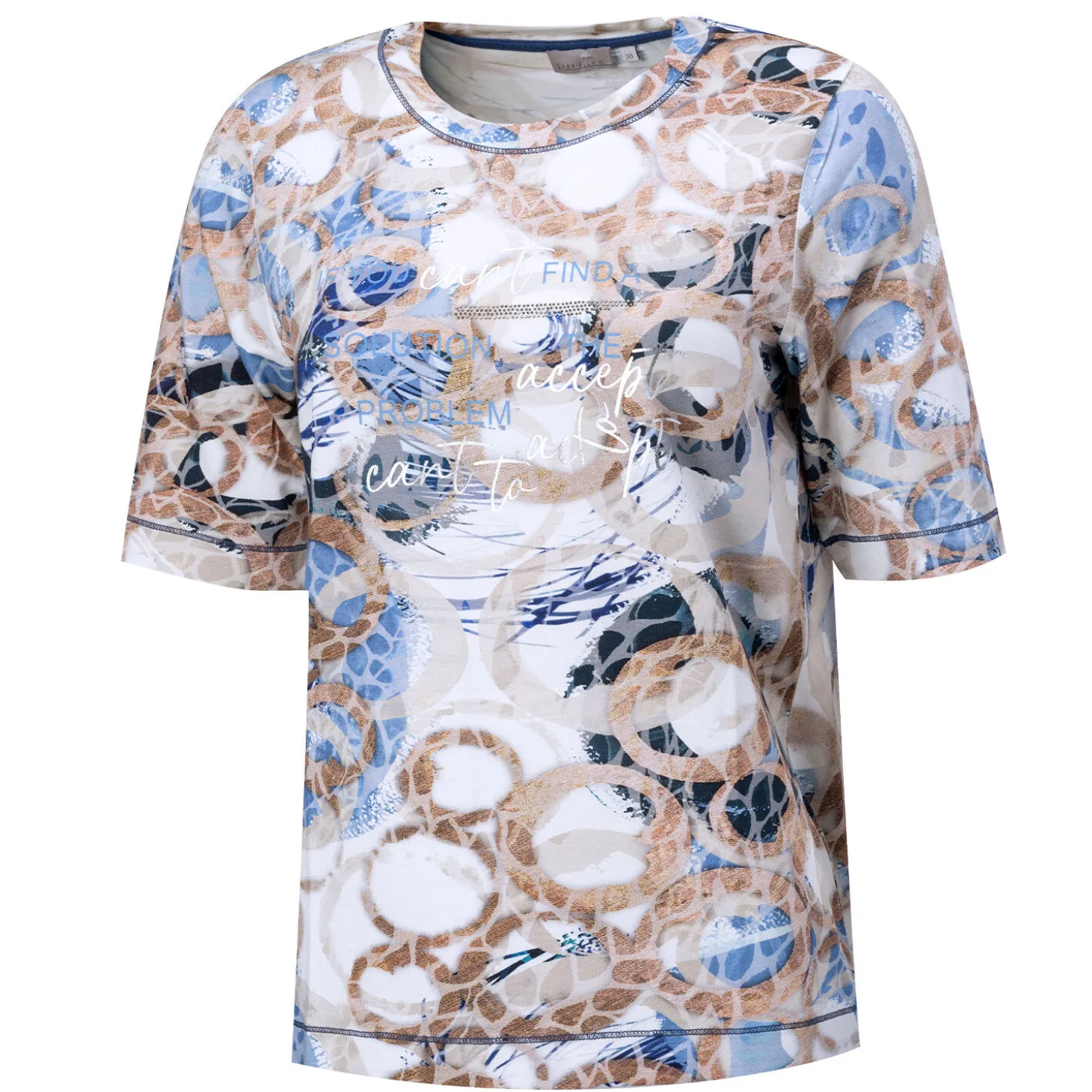 Damen Shirt mit abstraktem Print