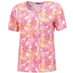 Damen Shirt mit Blätterprint