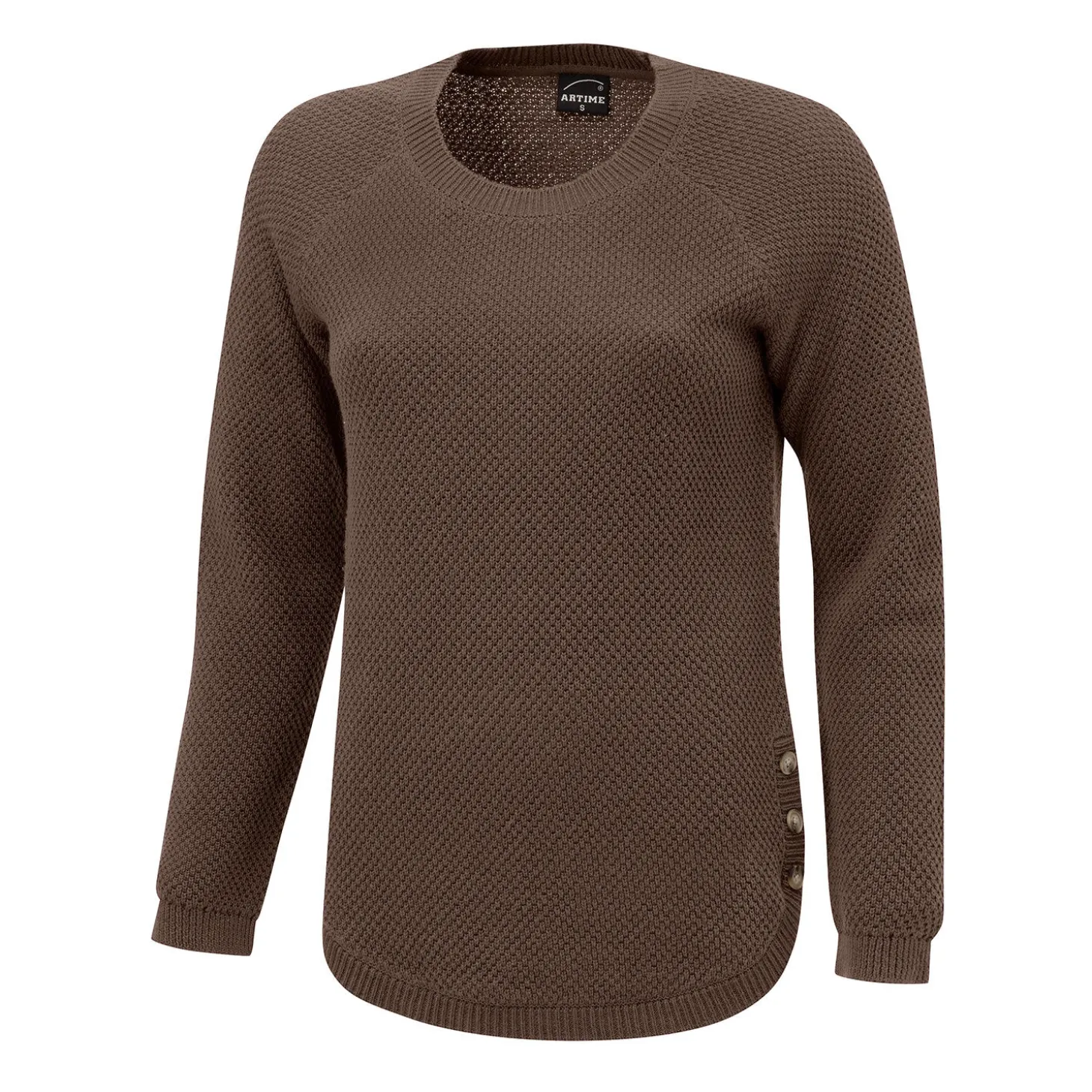 Damen Strickpullover mit Struktur