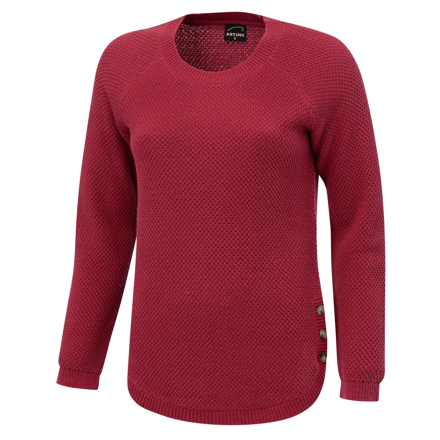 Damen Strickpullover mit Struktur