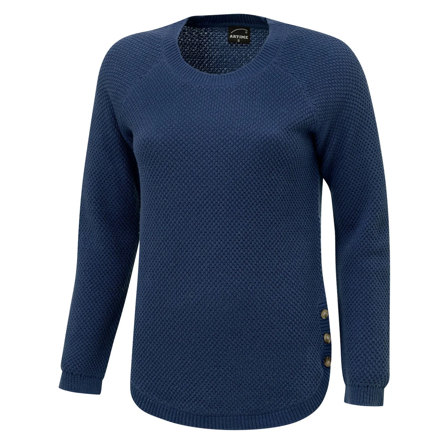 Damen Strickpullover mit Struktur