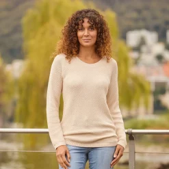 Damen Strickpullover mit Struktur