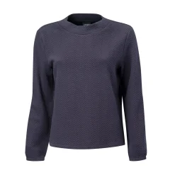Damen Sweatshirt mit Zickzack-Struktur