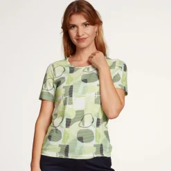 Damen T-Shirt bedruckt Baumwolle und Modal