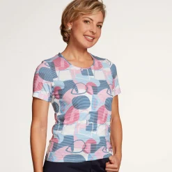 Damen T-Shirt bedruckt Baumwolle und Modal