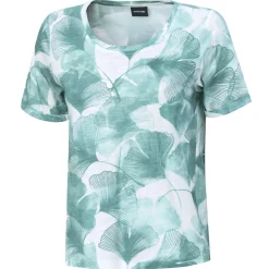 Damen T-Shirt mit floralem Allover-Print