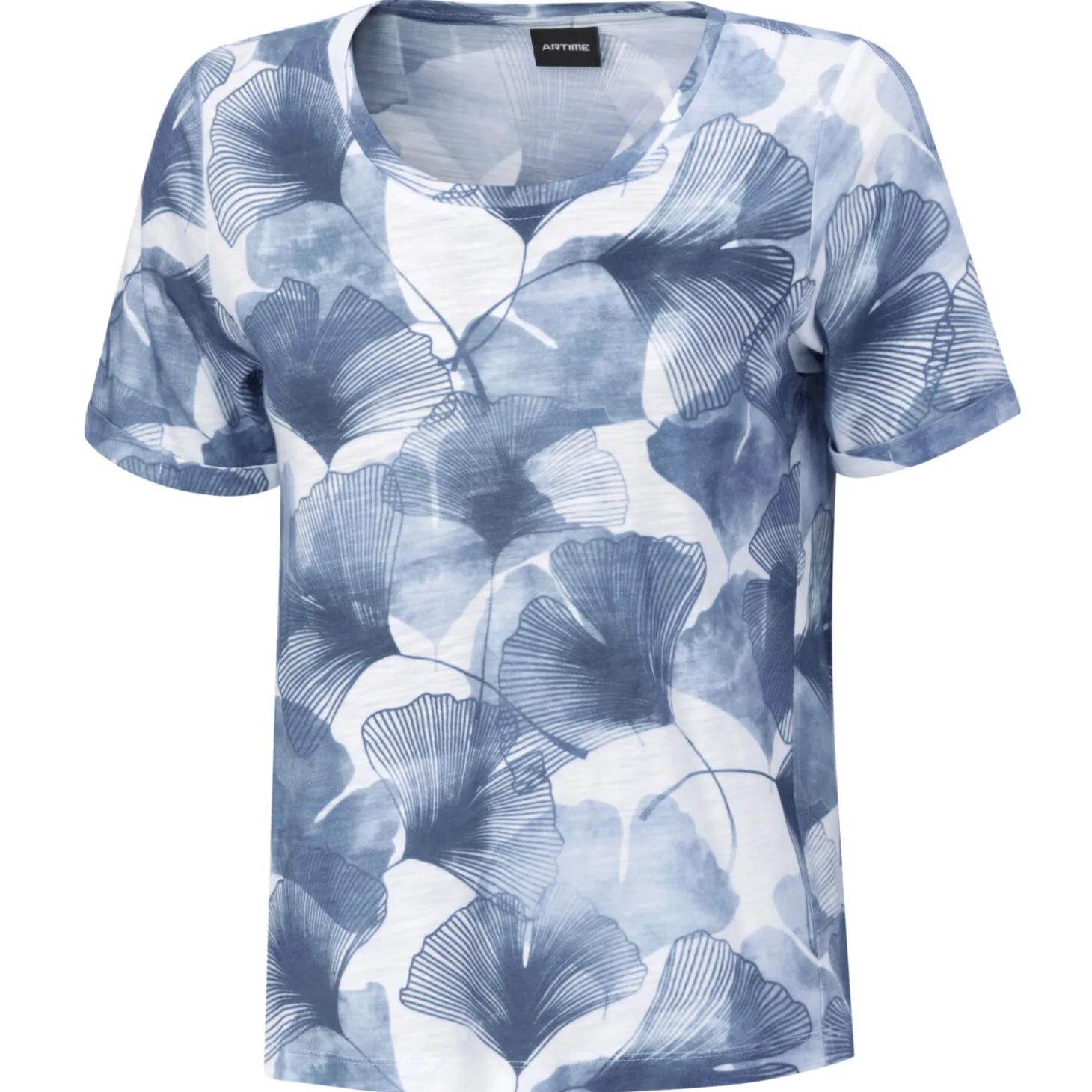 Damen T-Shirt mit floralem Allover-Print