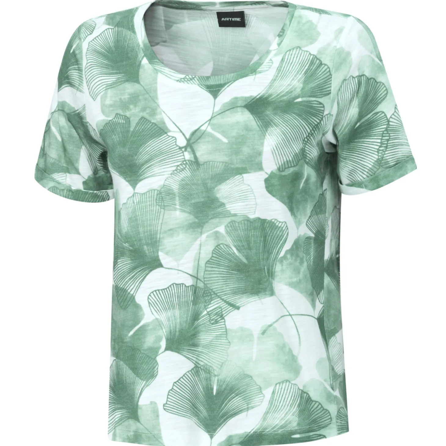 Damen T-Shirt mit floralem Allover-Print