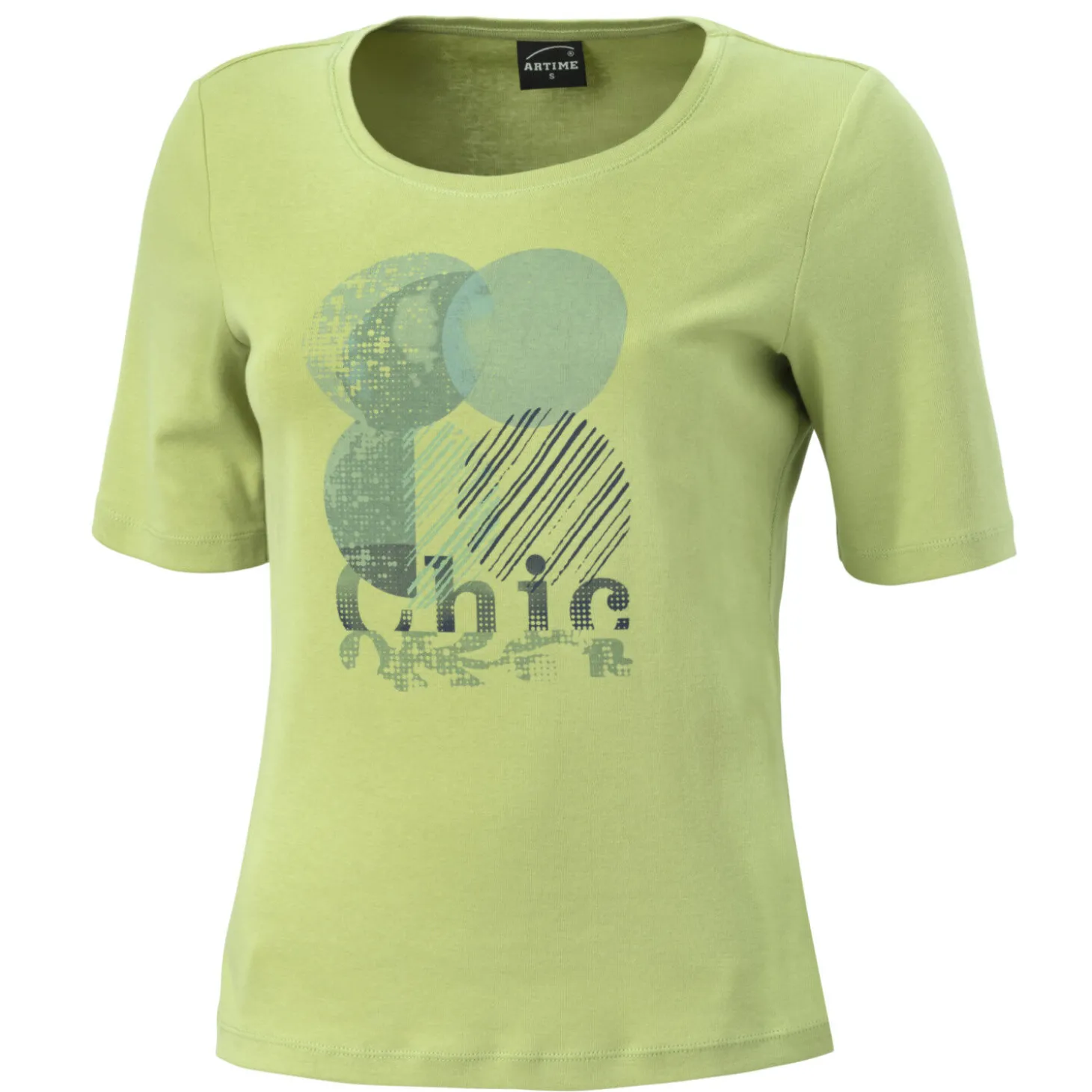 Damen T-Shirt mit Frontprint aus Baumwolle