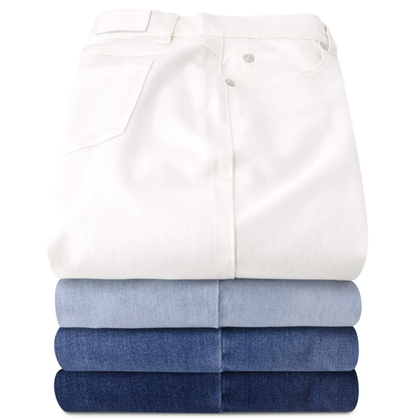 Damen Wide Leg 5-Pocket Hose mit Stretchanteil