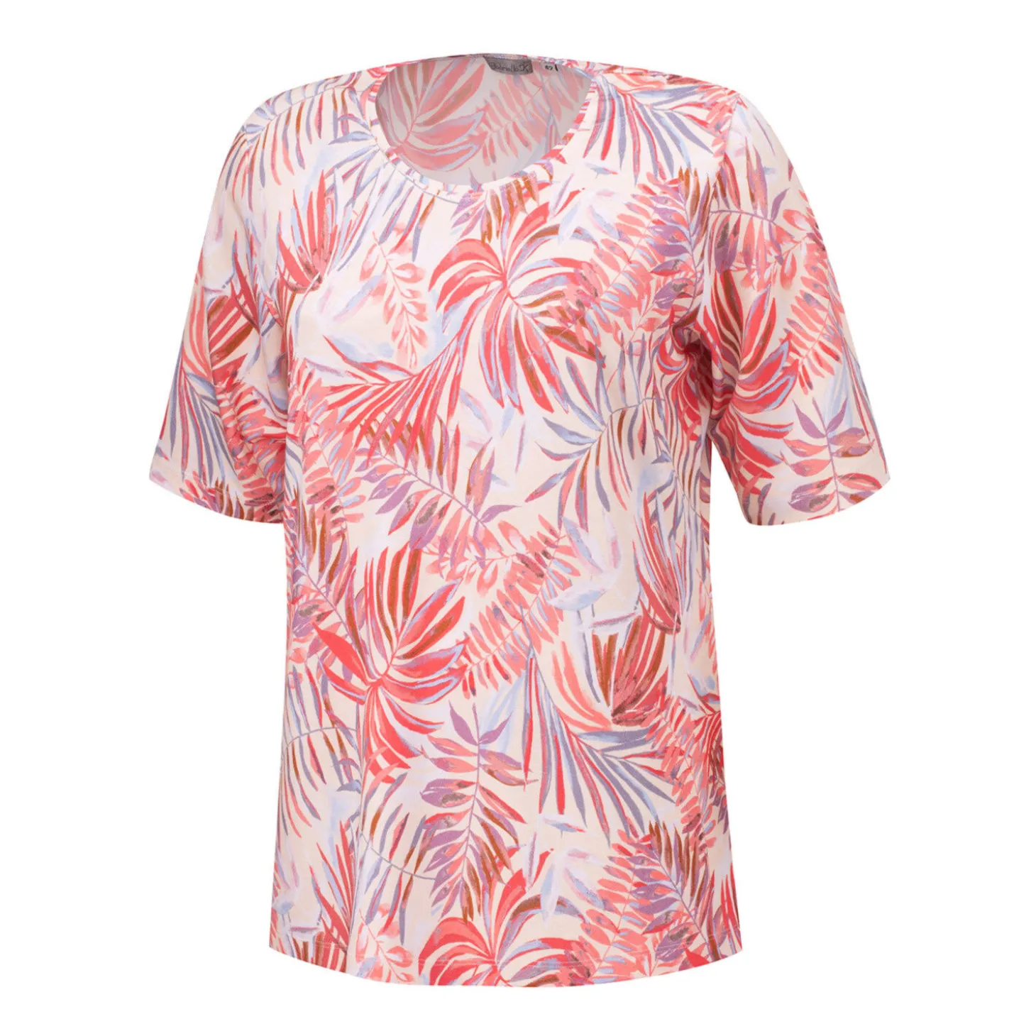Damen-Shirt mit Blumenprint und Rundhalsausschnitt