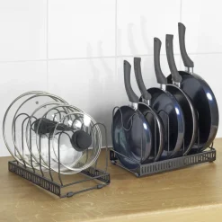Deckel- und Pfannenhalter ausziehbar