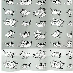 diaqua Duschvorhang Cat PEVA im Katzen-Design