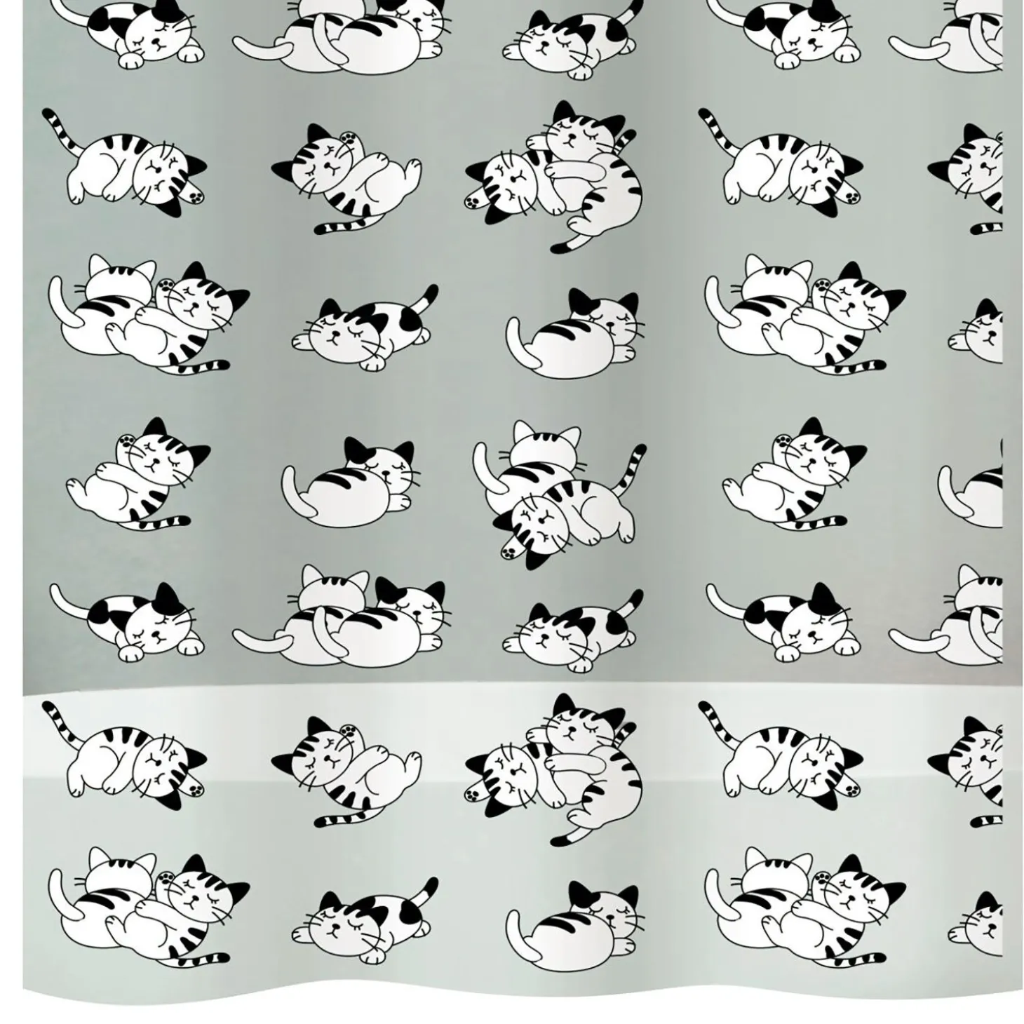 diaqua Duschvorhang Cat PEVA im Katzen-Design