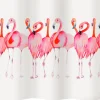 diaqua Duschvorhang Textil Flamingo