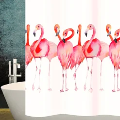 diaqua Duschvorhang Textil Flamingo