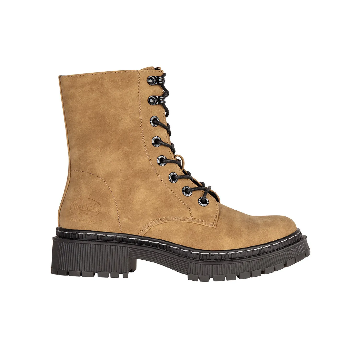 Dockers Schnürstiefel für Damen aus Kunstleder