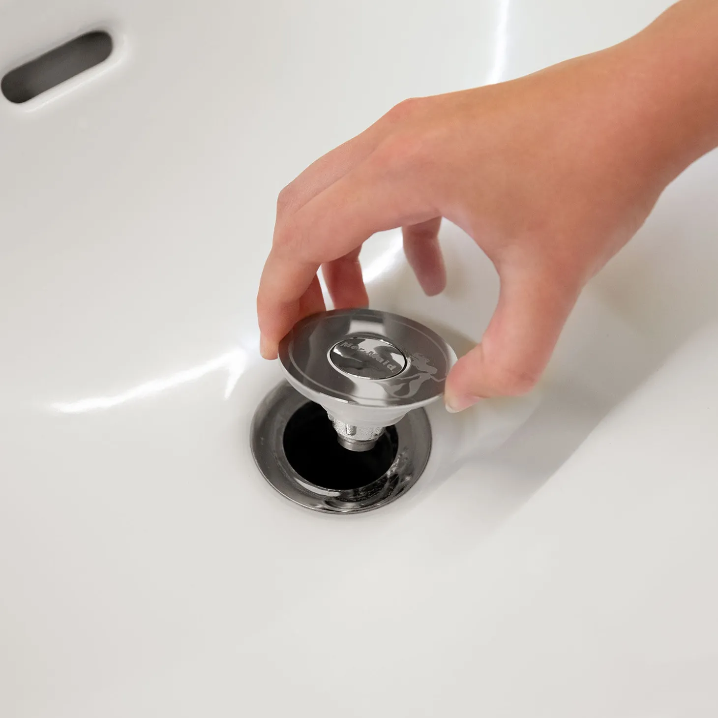 Drain Magic 2in1 Universal-Waschbeckenstöpsel mit Abflusssieb