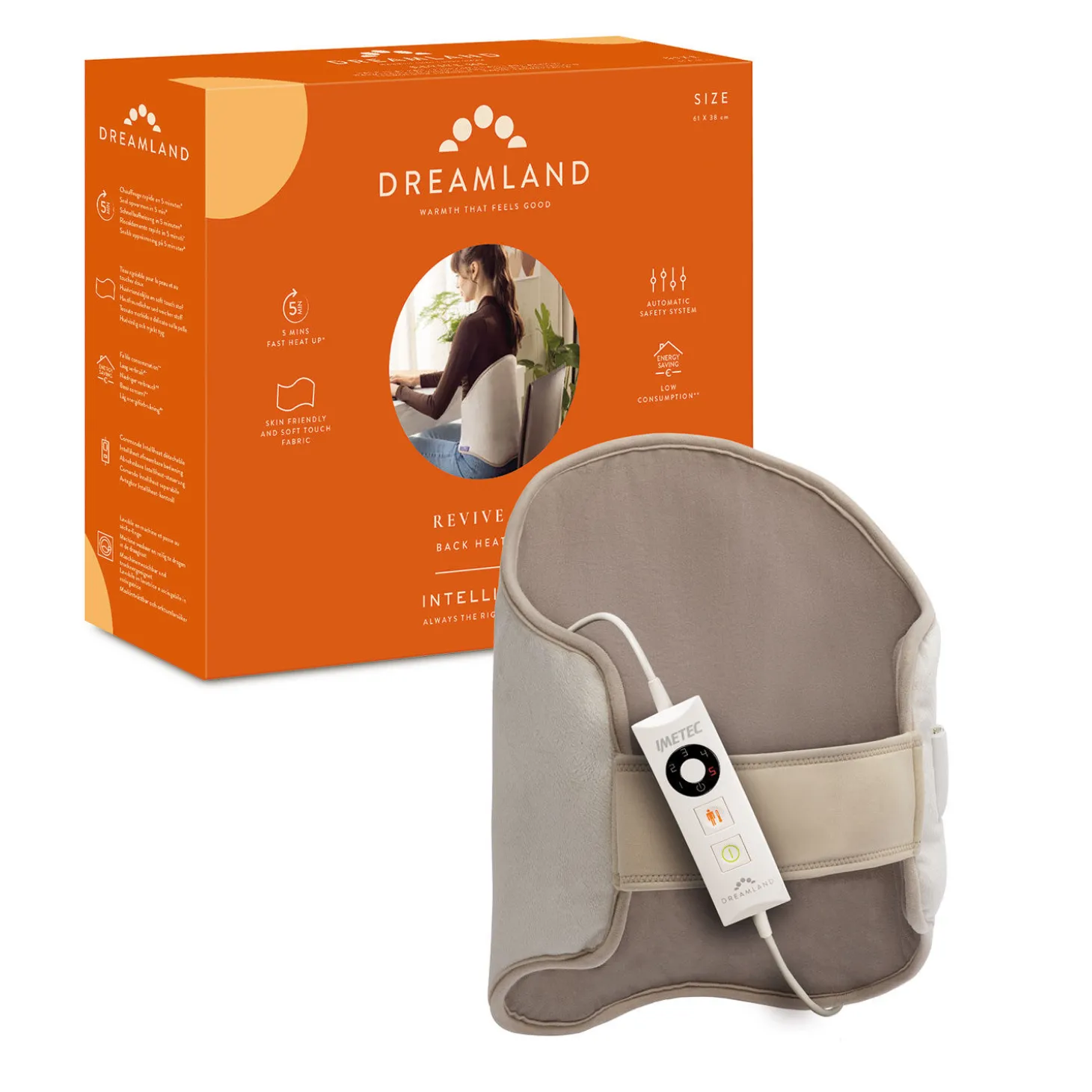 Dreamland Heizkissen Rücken, Intelliheat-Technologie